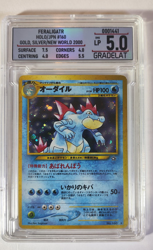 Pokemon Tcg Feraligatr 160 Gold, Silver Japones Gradelat 5