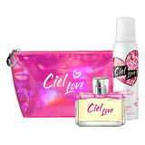 Perfume Ciel Love Edt 60ml + Desodorante + Bolso Neceser