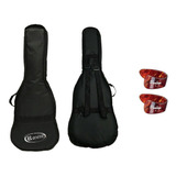 Bag Capa Acolchoada Para Viola Rozini + Dedeiras Dunlop