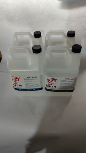 5 Lts Metanol 99% Pureza Para Kit Agua Metanol Snow Turbos 