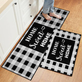 Forfunyou Alfombras De Cocina, 2 Tapetes De Cocina Para Piso