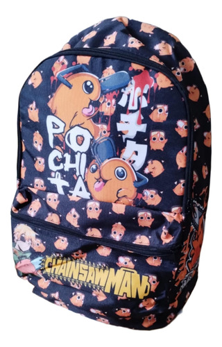 Mochila Pochita Urbana Reforzada Chainsaw Man Anime Comic