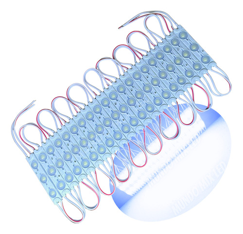 500pçs Módulo De Led Injetado Com Lente 160º 6011 3-led 12v