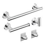 Juego De Accesorios Baño 5 Piezas Acero Inoxidable Set Baño