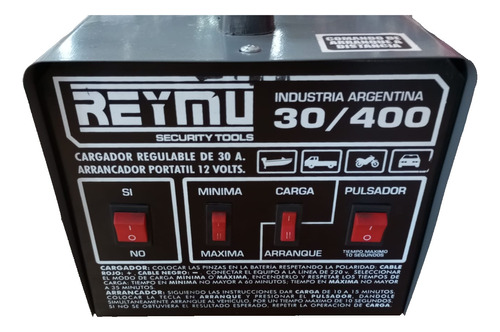 Cargador Arrancador De Bateria Reymu 30/400a 