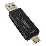 Memoria Otg Lector Tarjeta Tf Sd 3 En 1 Tipo C Micro Usb 2.0