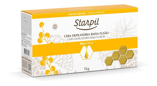 Cera Depilatória Starpil Mel - 1 Kg