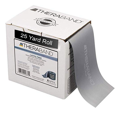 Rollo Resistance Band Theraband Super Heavy Silver De 25 M