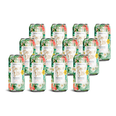 Kit C/ 12un - Vinho Frisante Dolce Vita Rosé 269ml