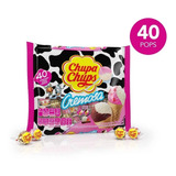 Paleta Chupa Chups Cremosa Fresa Chocolate Dulce 40 Pz