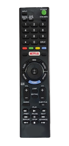 Controle Compatível Sony Xbr-75x855c Xbr-65x855c Com Netflix