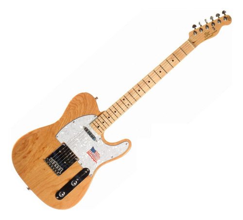 Guitarra Eléctrica Sx Telecaster Ash Fresno Americano Color Nat Material Del Diapasón Arce Canadiense Orientación De La Mano Diestro