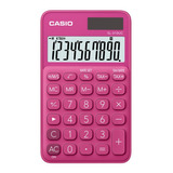 Calculadora De 10 Dígitos Color Fucsia Sl-310uc-rd Casio.