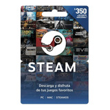 Tarjeta De Regalo Steam - 350 Mxn Código Digital