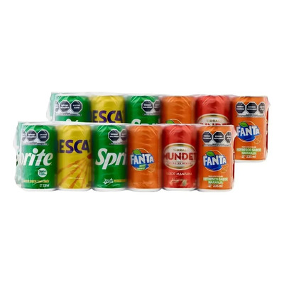 2 Pack Coca Cola Mini Lata Mix Sabores 48\u002F235 Ml Ctc | Envío gratis