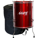 Surdo Gope 18 Pol 60cm Alumínio Selfie Cereja C Tripé+capa