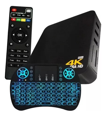 Tv Box Aquário Stv-3000 1ª 4k 512gb Preto Com 64gb De Memóri