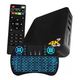 Tv Box Aquário Stv-3000 1ª 4k 512gb Preto Com 64gb De Memóri