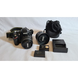 Nikon D3200 Seminova + Lente 18-55 + Lente 35mm 1.8