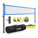 Patiassy Juego De Red De Voleibol Profesional Portatil Para 