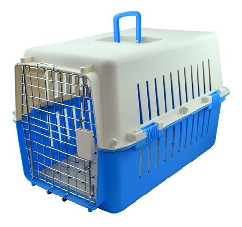 Transportadora Perro Gato Chica Spc-03 Puerta Metálica Sunny