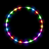 Hula Hoop Led Totalmente Recargable Y Plegable - 24 Luces