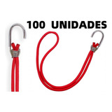 Kit 100 Elasticos Extensor Lona Vermelho Caminhão Carreta