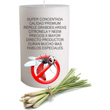 5 Velones Citronela +150 Hs C/u Superrepele Natural Dengue! 