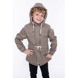 Parka Unisex, Con Corderito Abrigado Y Capucha