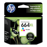 Cartucho Original Hp 664xl Tricolor F6v30al