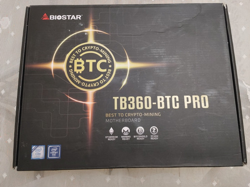 Placa Mãe Biostar Tb360 Btc Pro - Mineração + Pentium G5400