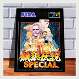 Quadro Decorativo A4 Gamer Fatal Fury Special Jp Sega Cd