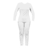 Conjunto Primera Capa Mujer Dryfit Blanco, Térmica /forcecl