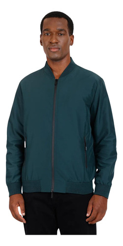 Jaqueta Aramis De Nylon Bomber Liquid Repeller Verde