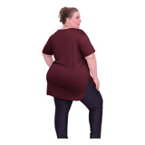 Blusa Plus Size Feminina Tapa Bumbum Sobre Legging Academia