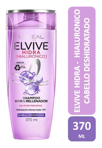 Elvive Shampoo Hidra Hialuronico Rellenador 370 Ml