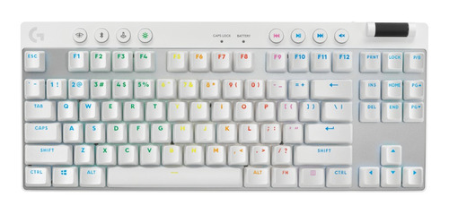 Teclado Sem Fio Logitech G Pro X Tkl Rgb Branco - 920-012143