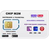 Chip M2m (vivo, Tim Oou Claro)  P/ Rastreador C/ App