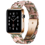 Correa De Resina Para Apple Watch Banda De 44 Mm Y 40 Mm Par