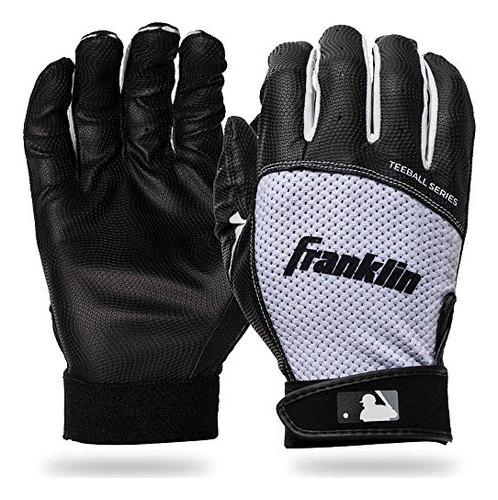 Guantes De Bateo Franklin Sports Youth Flex Negro/blanco Xs