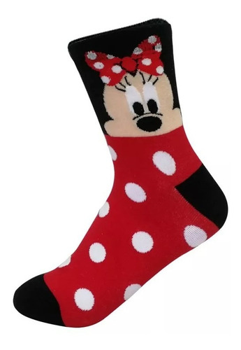 1 Par Calcetines Stitch Mickey Minnie Regalo Navidad Novia