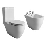 Combo Baño Ferrum Fontana Inodoro Asiento Deposito Bidet 3a