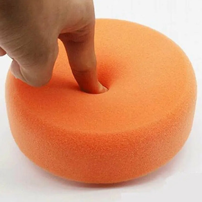 Cabezas De Esponja Pulidora Naranja Redondeadas