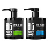 Kit Creme Big Barber 350 Ml Menthol Lemon Pré E Pós Barba