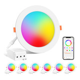 Luz Empotrable Rgb Inteligente 12w, 1000 Lm, Alexa Compatibl