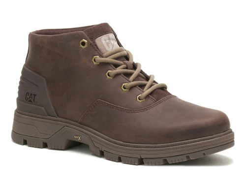 Botas Leverage Casual Color Cafe P/hombre Caterpillar Piel