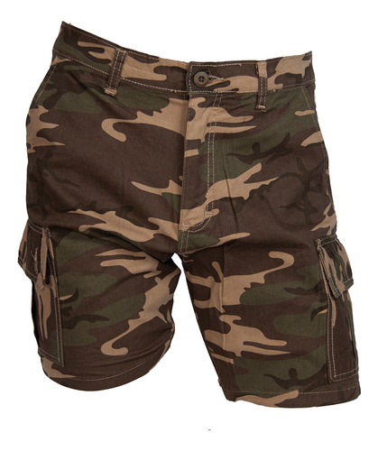 Bermuda Cargo Camuflada Militar Reforzada