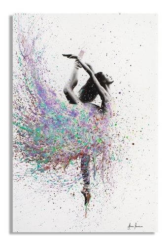 Quadro Painel Decorativo Bailarina Ballet Grande 80x60cm 4k