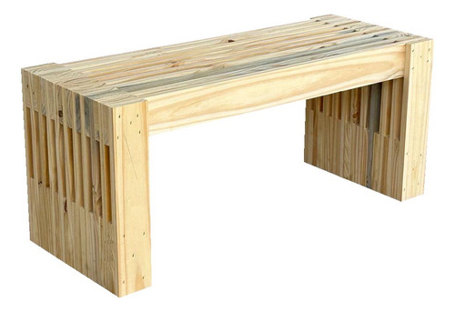 Banco Pie Cama Nordico Pino Macizo Recibidor Madera