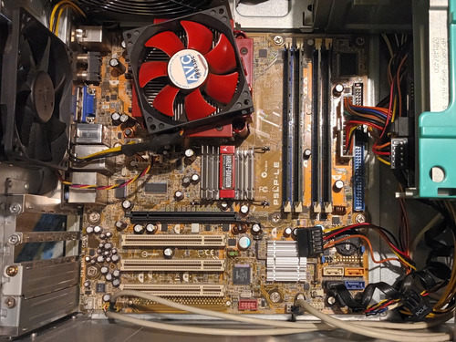 Motherboard Asus P5pl-le Con Procesador Intel Core 2 Duo.